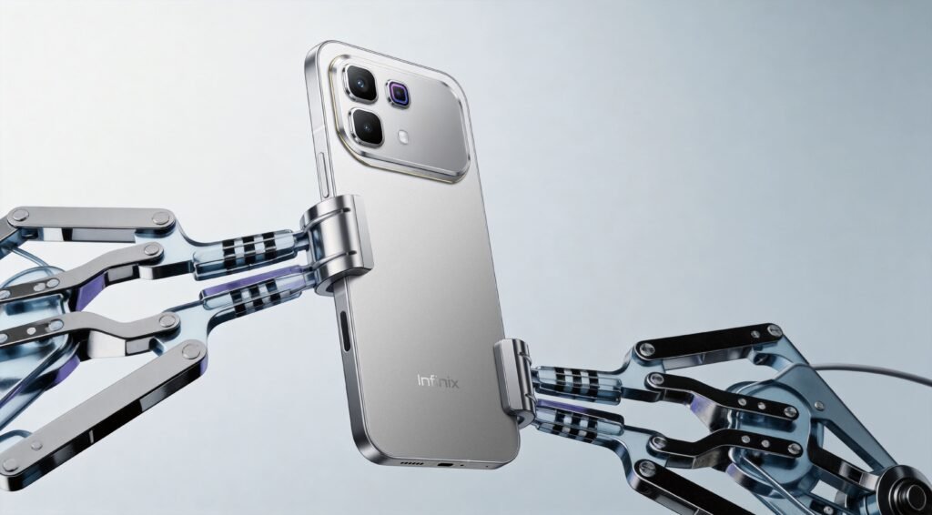 Infinix NOTE 60 Pro mostrando diseño premium con pantalla avanzada y tecnología innovadora