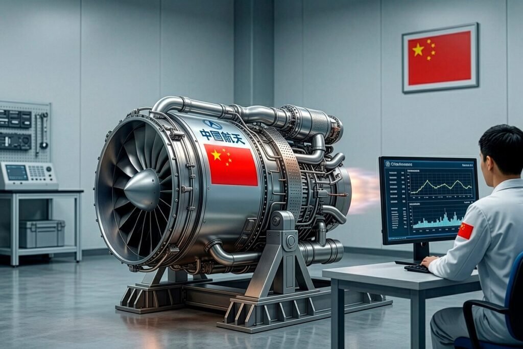 Esquema técnico del prototipo de motor hipersónico de China diseñado por la Academia China de Ciencias.