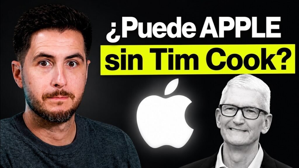 Infografía promocional del episodio Crossover 1x45 que analiza el futuro de Apple sin Tim Cook y la llegada de John Ternus.
