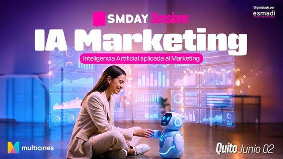 Profesionales y ponentes participando en la jornada inmersiva sobre Inteligencia Artificial para Marketing Digital en Multicines Paseo San Francisco.