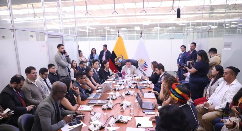 Sesión virtual de la Comisión de Fiscalización de la Asamblea Nacional analizando el juicio político contra Inés Manzano.