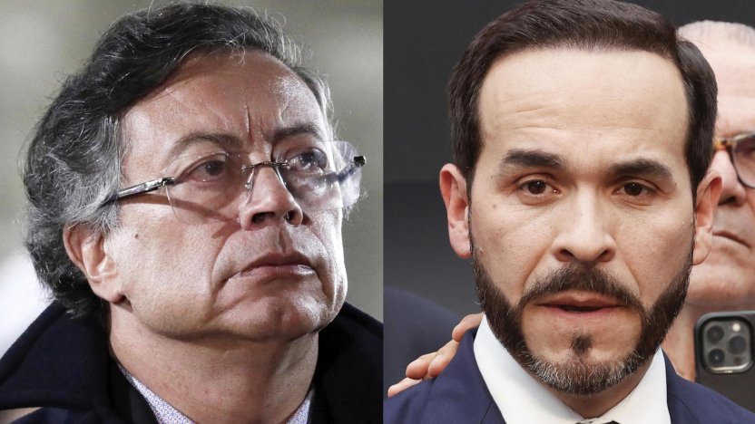 El actual mandatario colombiano Gustavo Petro negando el uso de recintos militares para la posesión del nuevo gobierno.