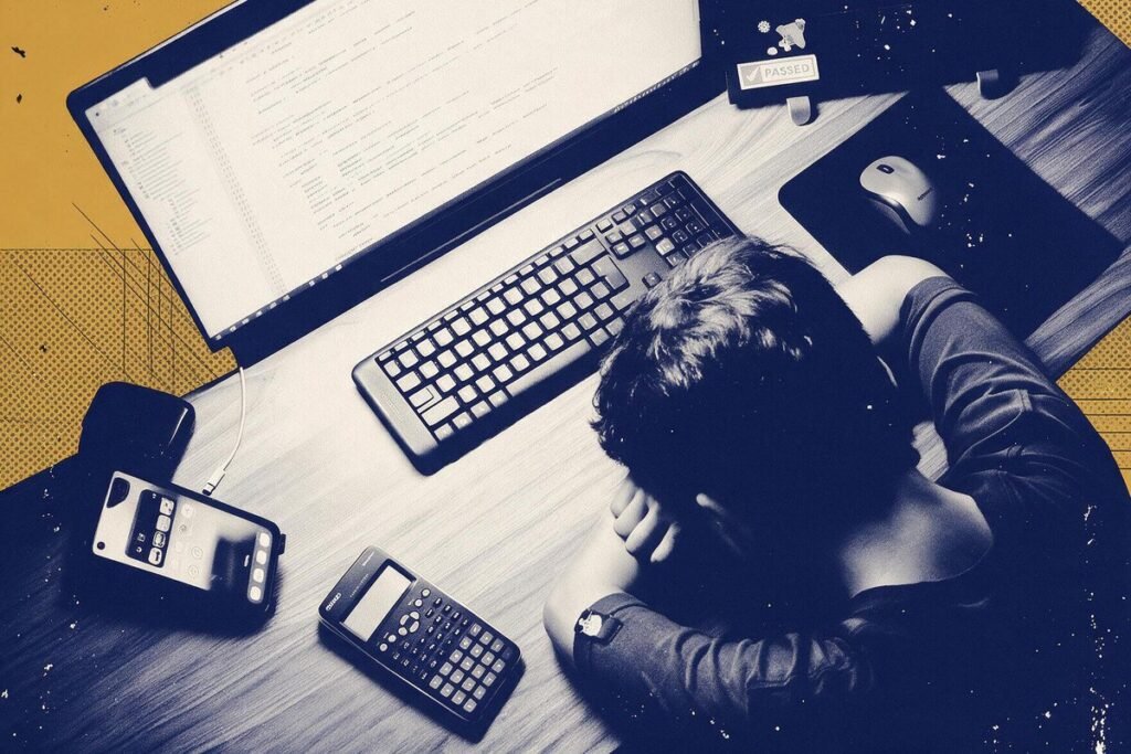 Monitoreo nocturno de agentes de IA autónomos en un entorno de trabajo digital.