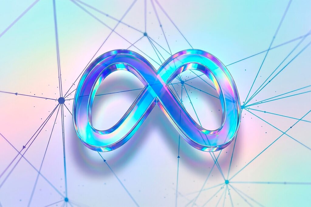 Representación técnica del modelo de IA de Meta Muse Glimmer ejecutándose en un ordenador personal.