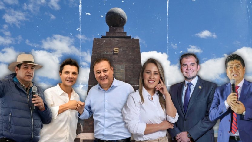 Candidatos a la Alcaldía de Quito que buscan llegar al Municipio en las elecciones seccionales de 2026.