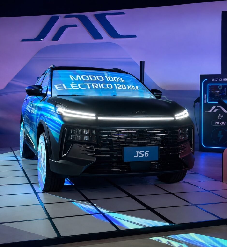 Presentación oficial del nuevo JS6 Híbrido en el Auto Show 2026.