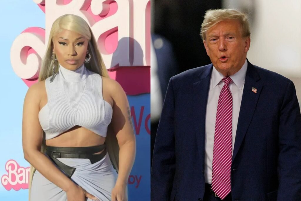 La artista musical participando en el evento oficial de Nicki Minaj en Washington para evaluar emprendimientos.