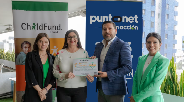 Puntonet refuerza alianza con ChildFund Ecuador para reducir la brecha digital
