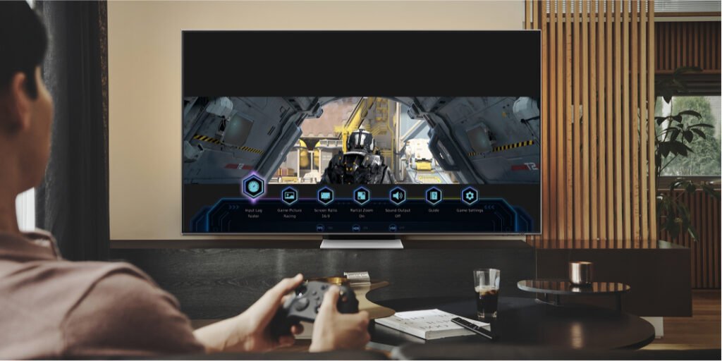 Experiencia de juego mejorada con televisores inteligentes y tecnología de inteligencia artificial para una inmersión total en videojuegos.