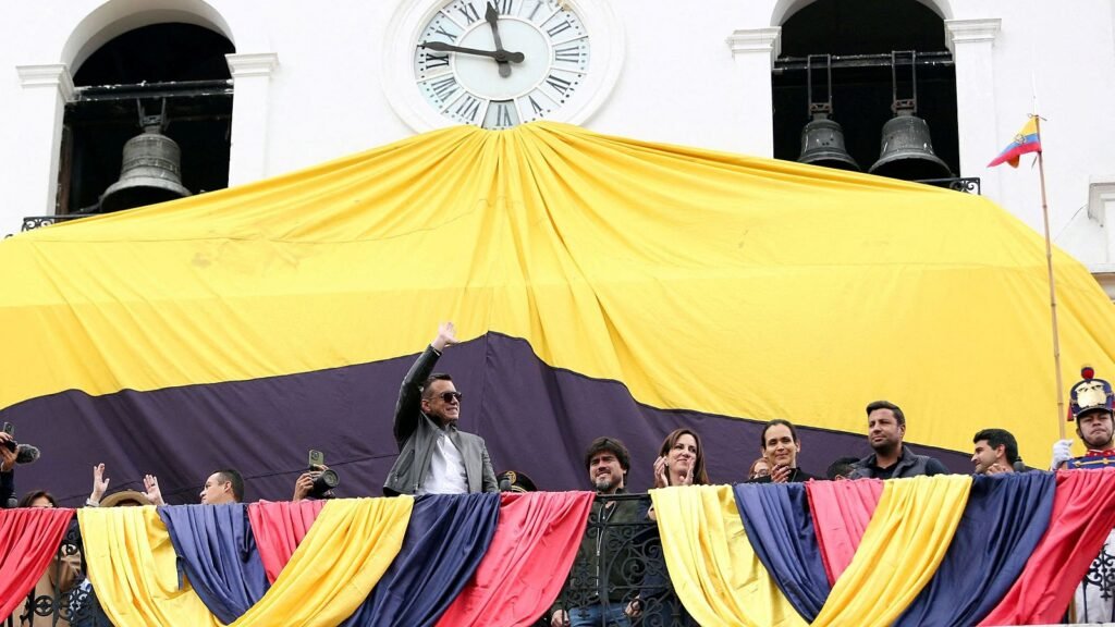 Noboa delega la jefatura de Estado a vicepresidenta interina en plena campaña electoral