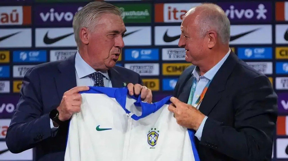 Carlo Ancelotti presentado como nuevo técnico de Brasil en conferencia de prensa en Río de Janeiro