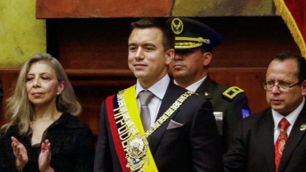 Posesión de Daniel Noboa en 2023