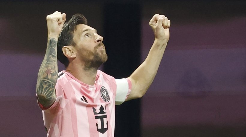 Lionel Messi celebra con Inter Miami durante el Mundial de Clubes 2025