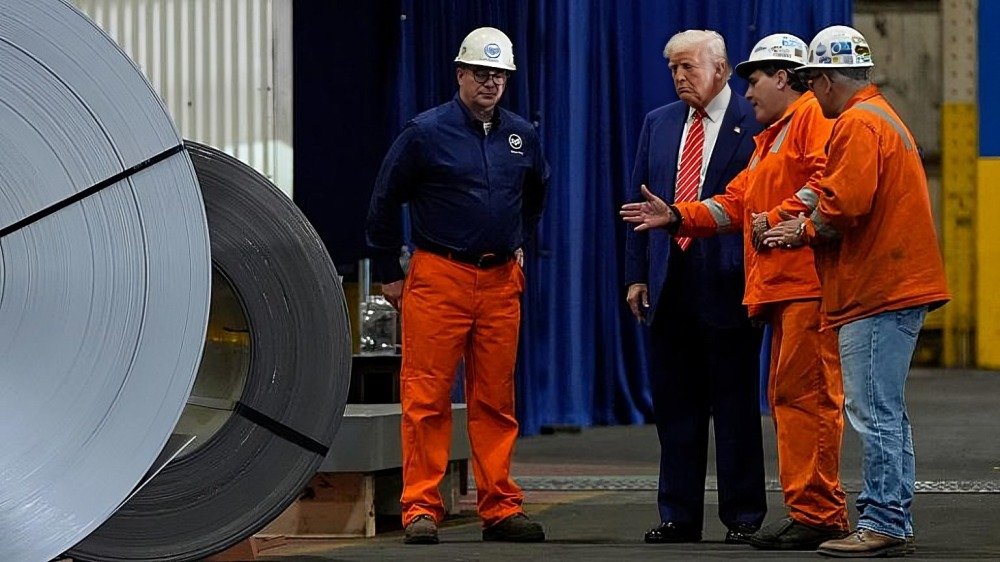Trump duplica aranceles al acero y aluminio en plena reunión de la OCDE
