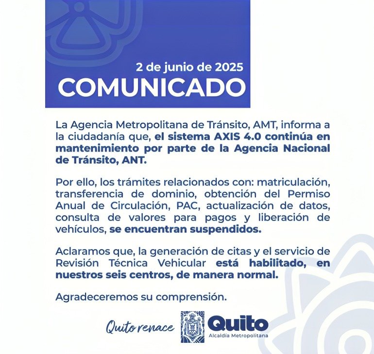 mantenimiento del sistema AXIS