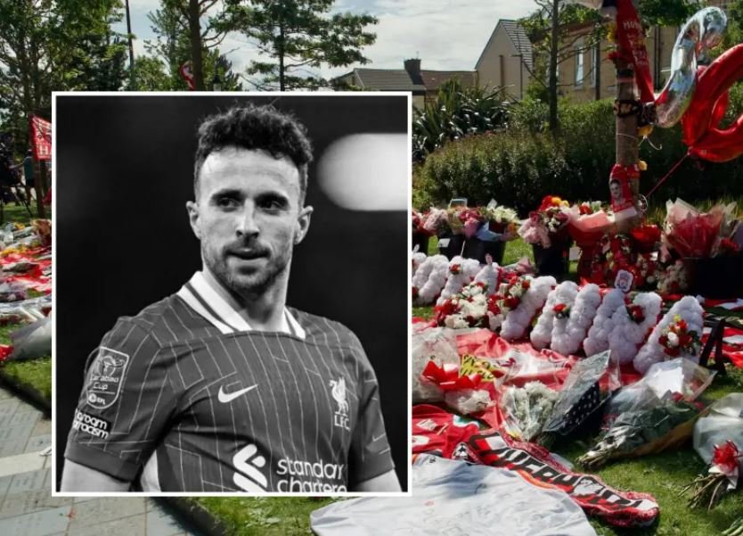 Homenaje en Anfield por la muerte de Diogo Jota