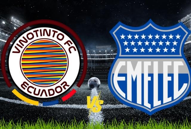 Emelec y Vinotinto disputan un partido en la LigaPro 2025