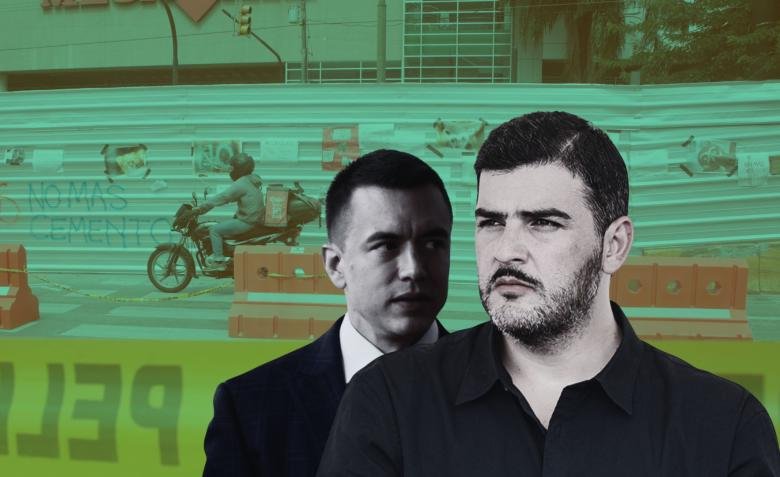 Alcalde de Guayaquil y autoridades nacionales enfrentados por suspensión de obra en Los Ceibos
