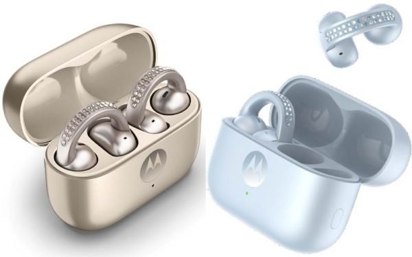 Motorola The Brilliant Collection con cristales Swarovski en color Ice Melt y dorado.