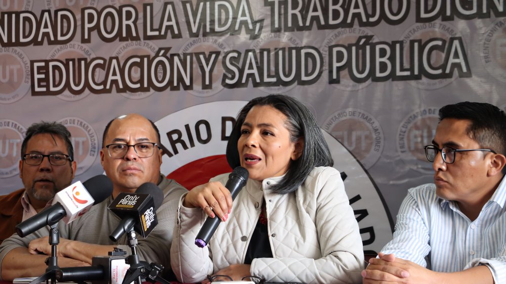 Marcela Arellano presidenta Ceosl rueda prensa trabajadores marcharán 11 septiembre
