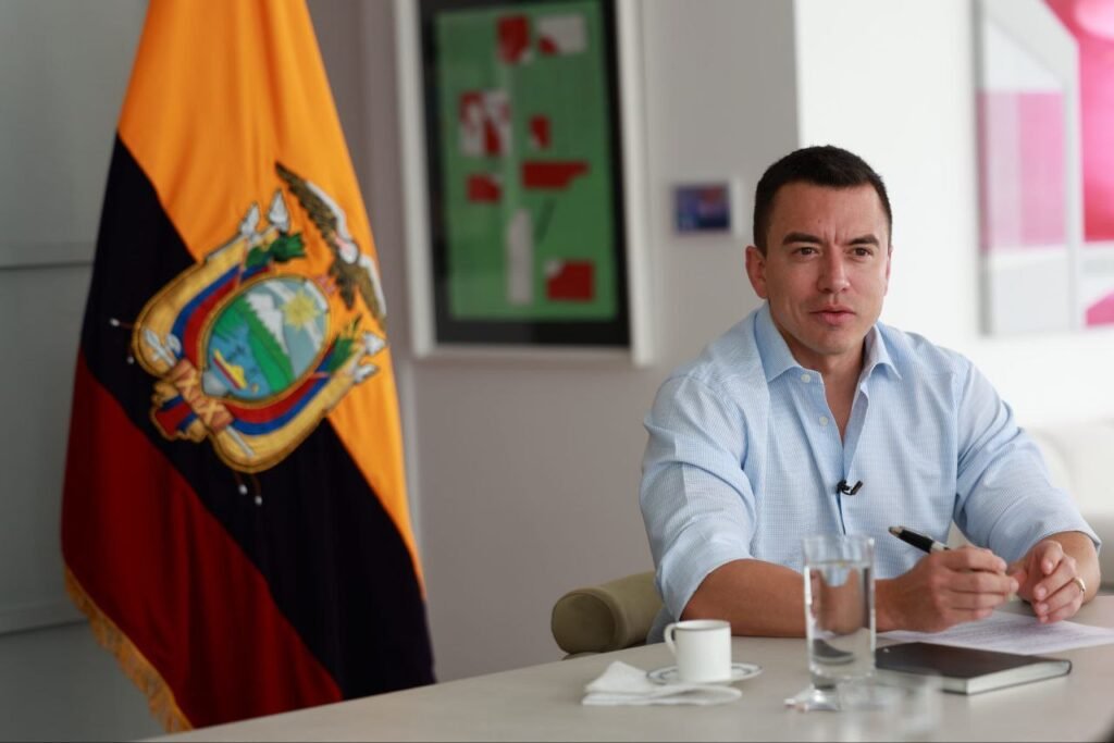 Daniel Noboa presenta nuevo texto sobre reducción de asambleístas a la Corte Constitucional