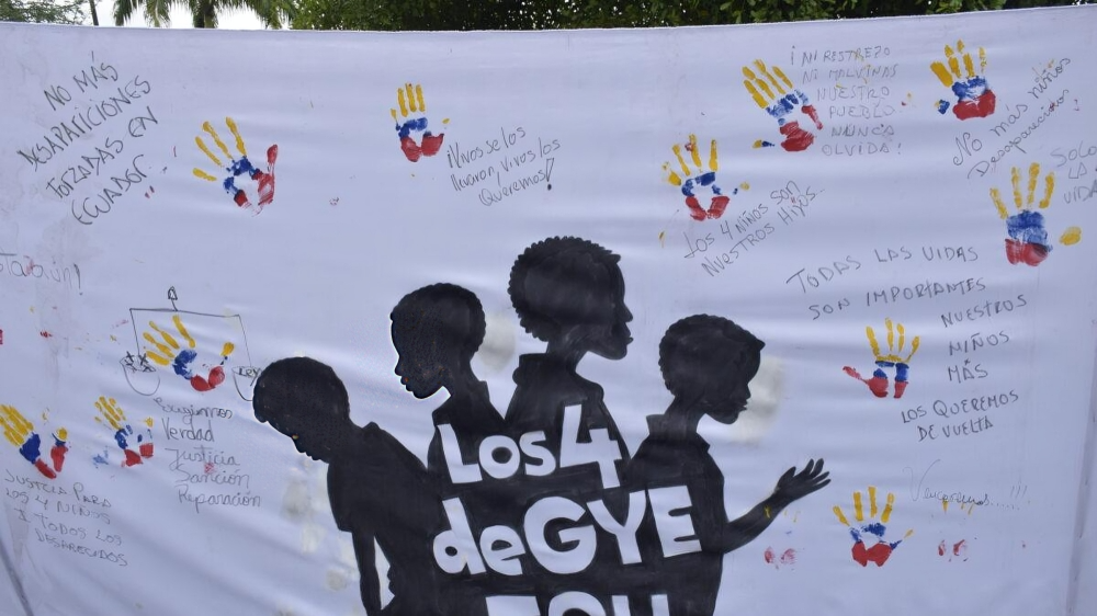 Caminata y vigilia en Las Malvinas honran a los cuatro niños a un año de su desaparición