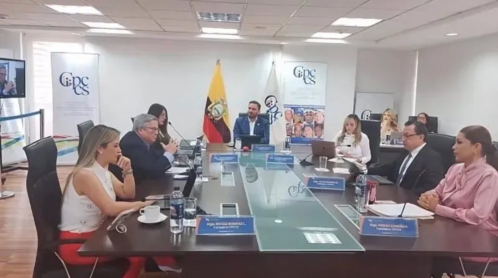 Sesión del Consejo de Participación Ciudadana y Control Social para la Comisión Ciudadana de Selección Fiscal General