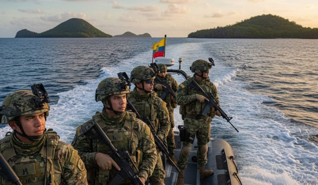 Decomisan 37 bultos de droga al sur de las islas Galápagos durante operativo naval en alta mar