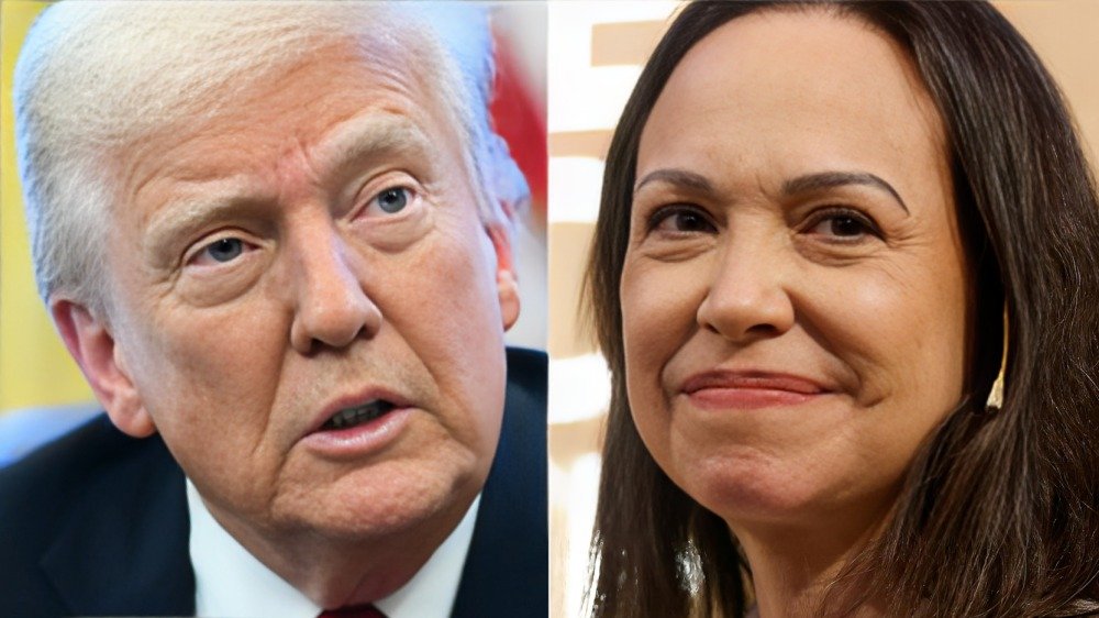 Donald Trump recibe a María Corina