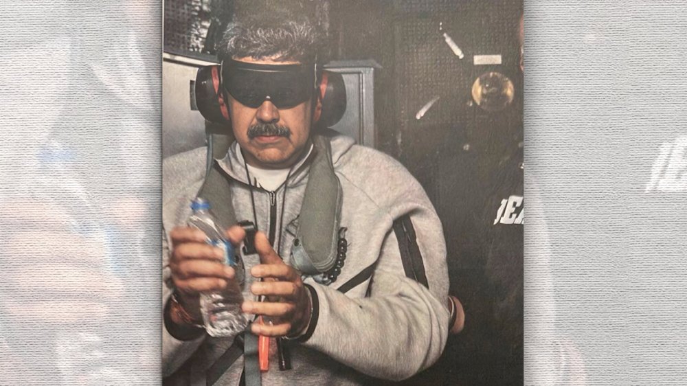 Nicolás Maduro capturado en el USS Iwo Jima según fotografía publicada por Donald Trump el 3 de enero de 2026