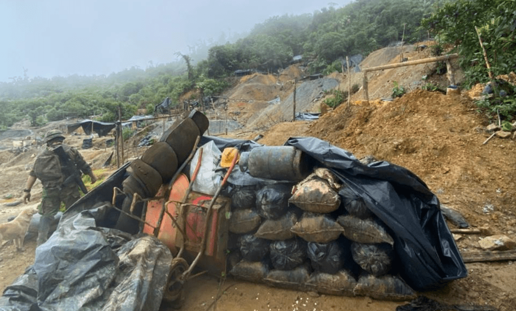 Minería ilegal en Imbabura