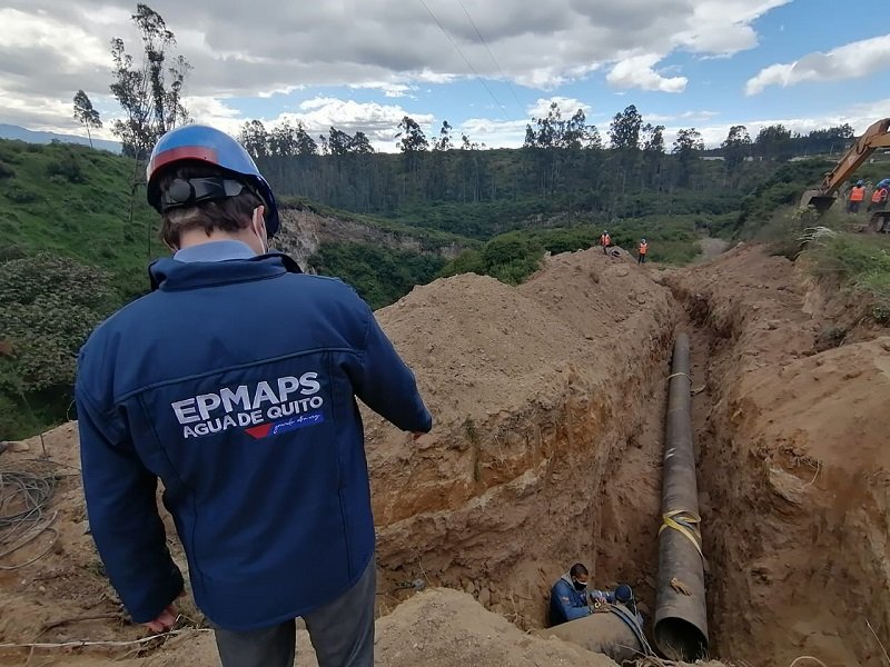 Funcionarios de la Empresa de Agua Potable