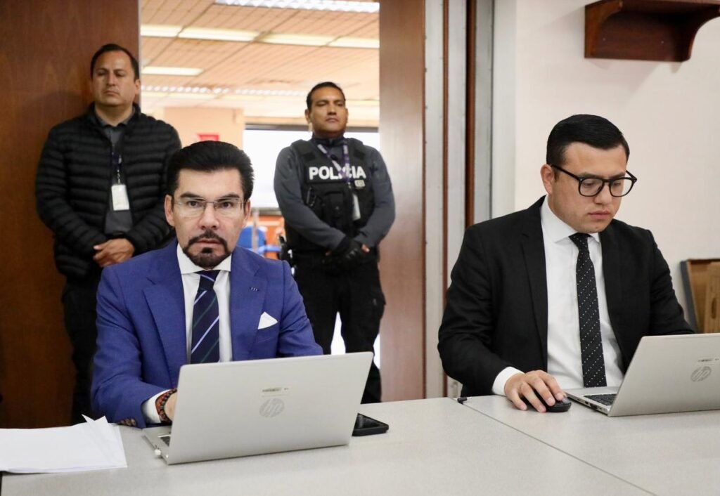 Carlos Leonardo Alarcón, Fiscal General Encargado, durante el proceso de selección para la Fiscalía General del Estado.
