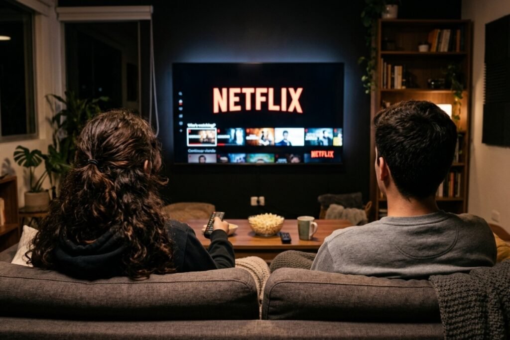 Portada con pósters de las 5 películas de Netflix ideales para maratonear este feriado de agosto: Elize, 72 horas, Kung Fu Panda 4, Deseo y El cobrador de deudas