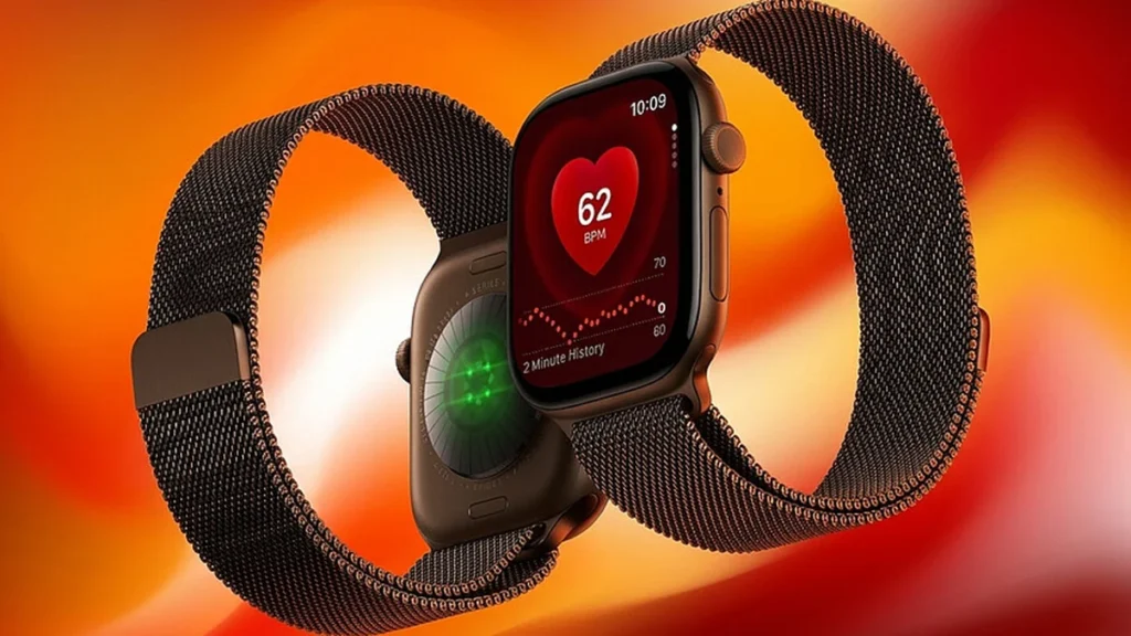 Pulsera deportiva y sensores biométricos de monitoreo continuo de frecuencia cardíaca