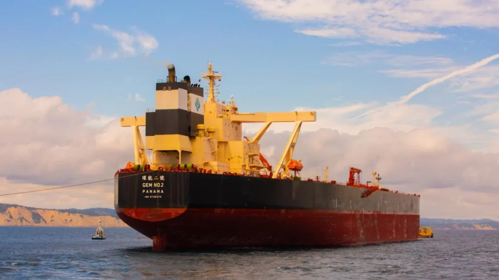 Instalaciones petroleras y transporte de crudo en terminal marítima