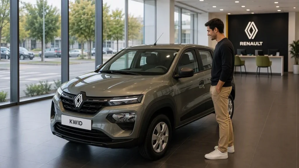 Salón de ventas automotriz con vehículos nuevos en exhibición