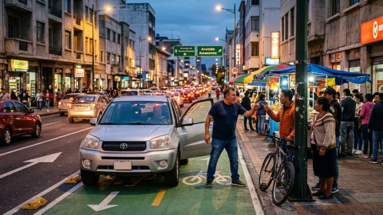 Conductor increpa a ciudadanos en ciclovía de Quito