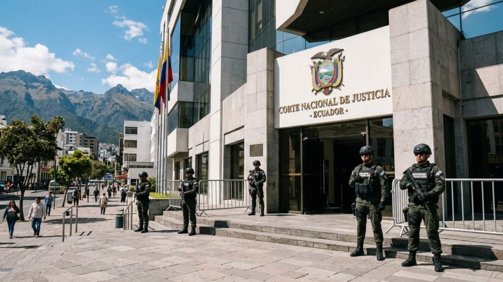 Exteriores de la Corte Nacional de Justicia en Quito