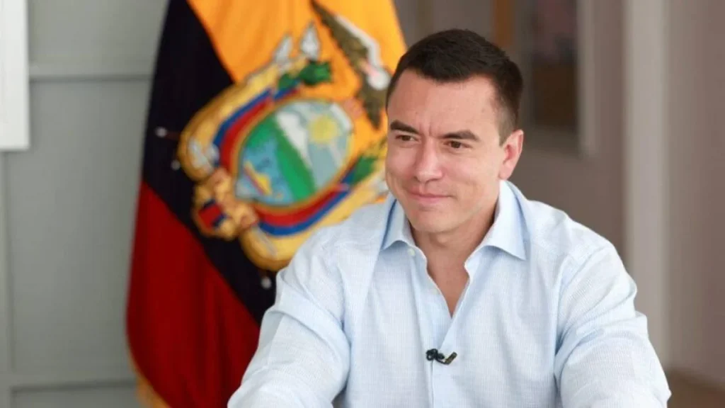 Presidente Daniel Noboa aborda su gestión y el escenario electoral de 2029