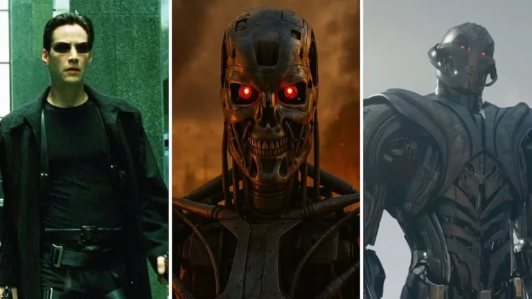Escena icónica del androide T-800 en la película Terminator que popularizó el apocalipsis de la IA