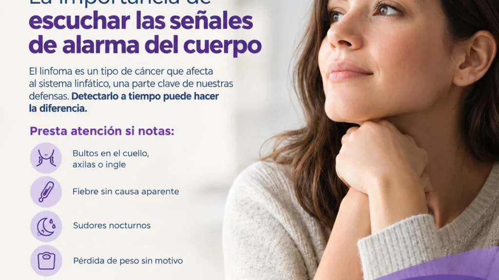 Médico revisando ganglios linfáticos en una consulta médica
