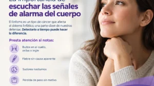 Médico revisando ganglios linfáticos en una consulta médica