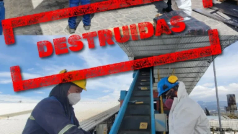 Técnicos realizan el encapsulamiento de droga incautada