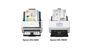 Escáneres documentales Epson DS-530X y DS-785W en funcionamiento