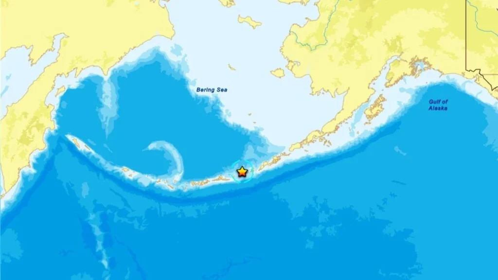 Mapa geológico y monitoreo del sismo de magnitud 6.5 registrado en Alaska por el USGS