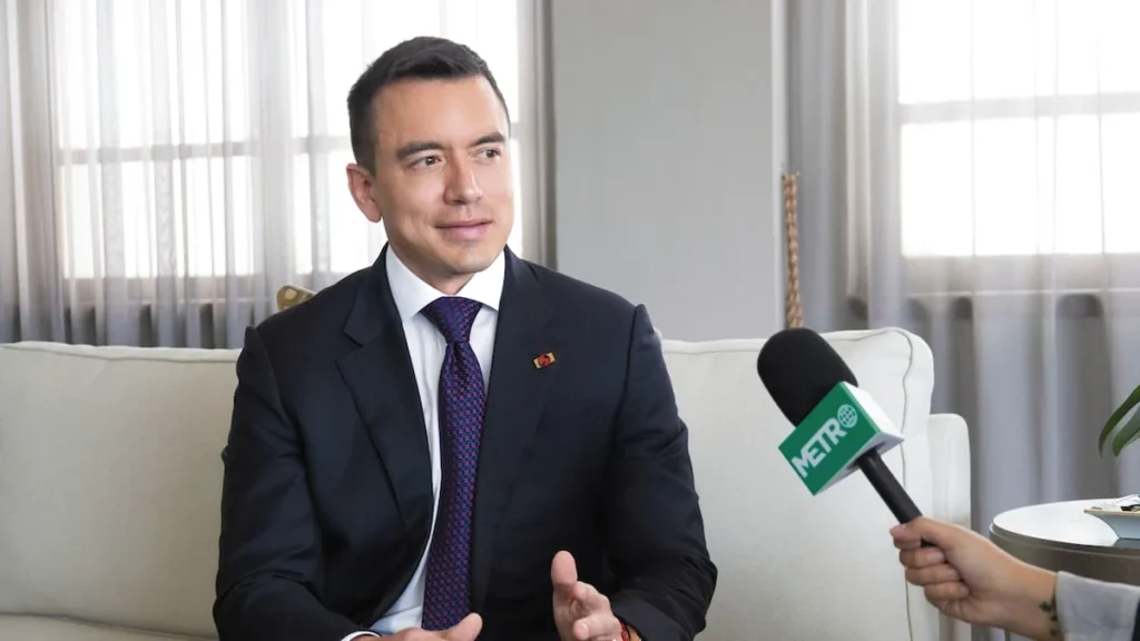 Presidente Daniel Noboa anuncia medidas económicas en Ecuador