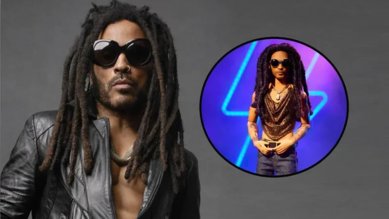 Muñeco Ken de colección inspirado en el cantante de rock Lenny Kravitz y vestuario de gira