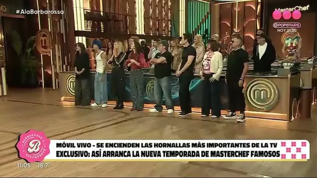 Wanda Nara conduce el inicio de grabaciones de MasterChef Celebrity con los 24 participantes famosos