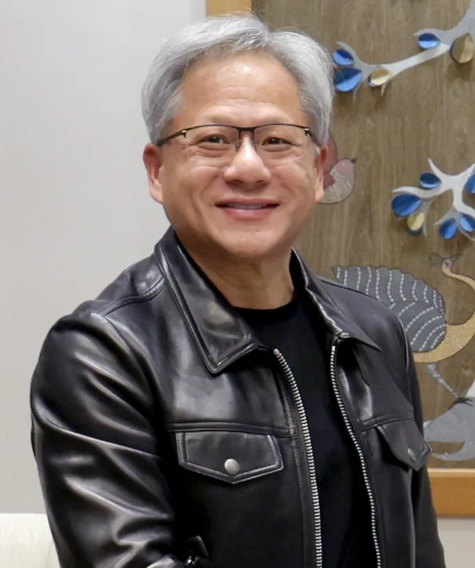 Jensen Huang, director ejecutivo de Nvidia, sonriendo durante una presentación pública